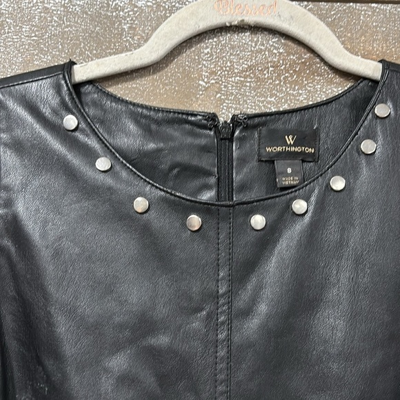Worthington faux leather tank Midi size 8 - Picture 2 of 8